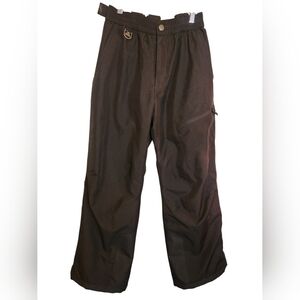 Gerry Youth Black Insulated Snow Ski Pants w/ Removable Suspenders L 14/16 EUC